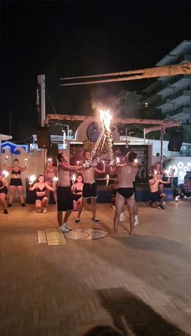 Spettacolo con il fuoco